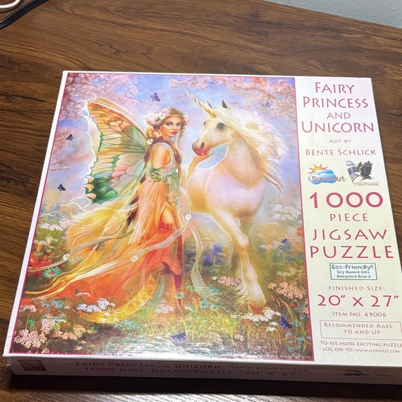 Enchanting Fairy and Unicorn Puzzle - 1000 Pieces - Picture 1 of 2